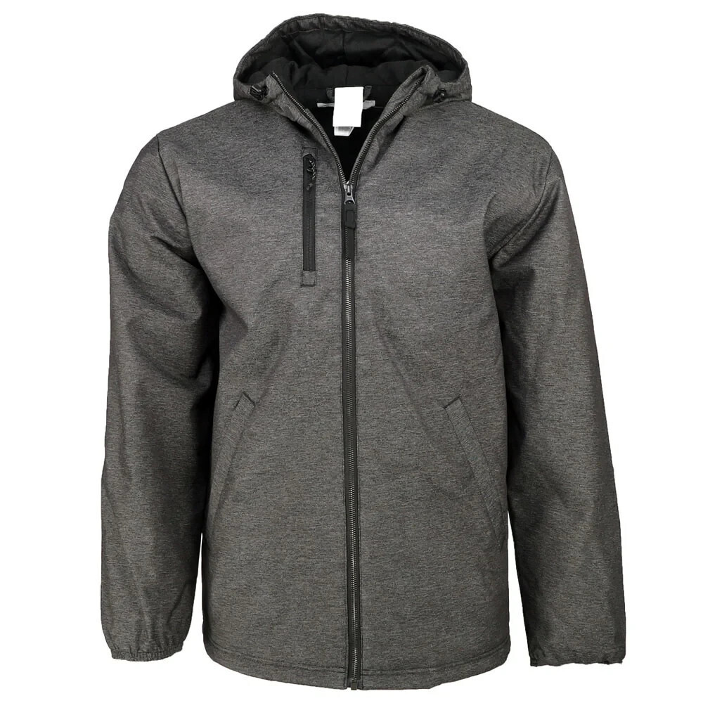 Adidas Game Built Jacket Men's Small Gray Long Sleeve Hooded Fill Zip KFC303